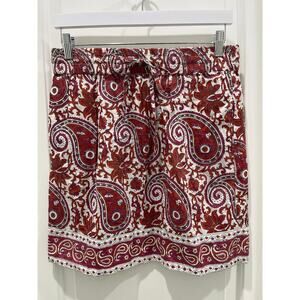 SZ Blockprints X J. Crew Cotton Mini Skirt Sz L